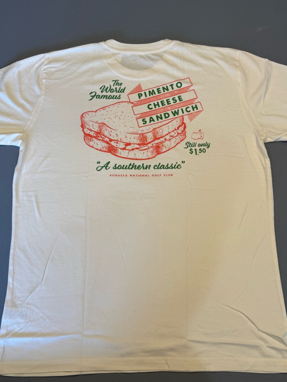 2026 Masters Cream Pimento Cheese Sandwich Graphic Tee